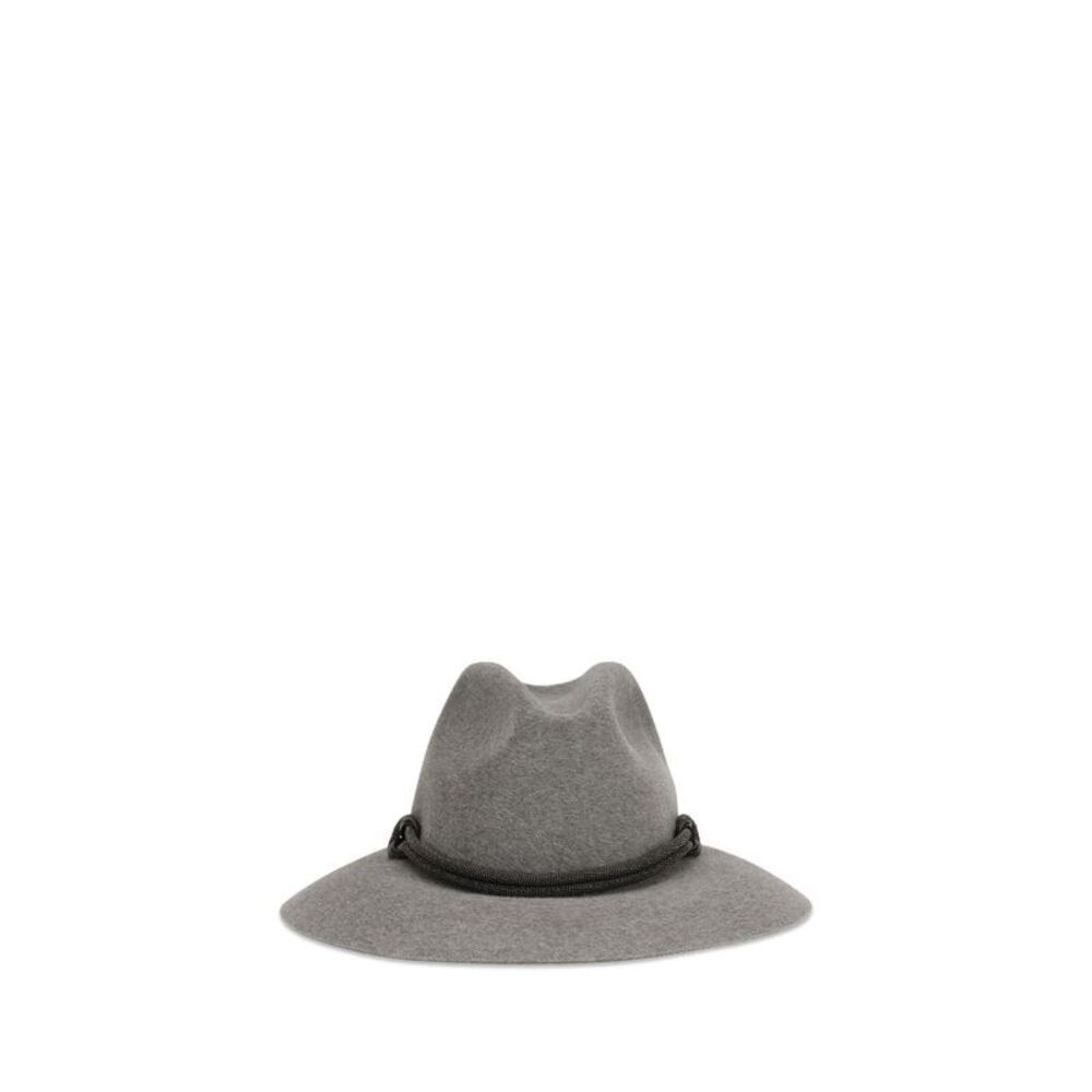 Brunello Cucinelli Gray Eco Fabric Women's Fedora